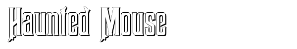 Haunted Mouse font preview